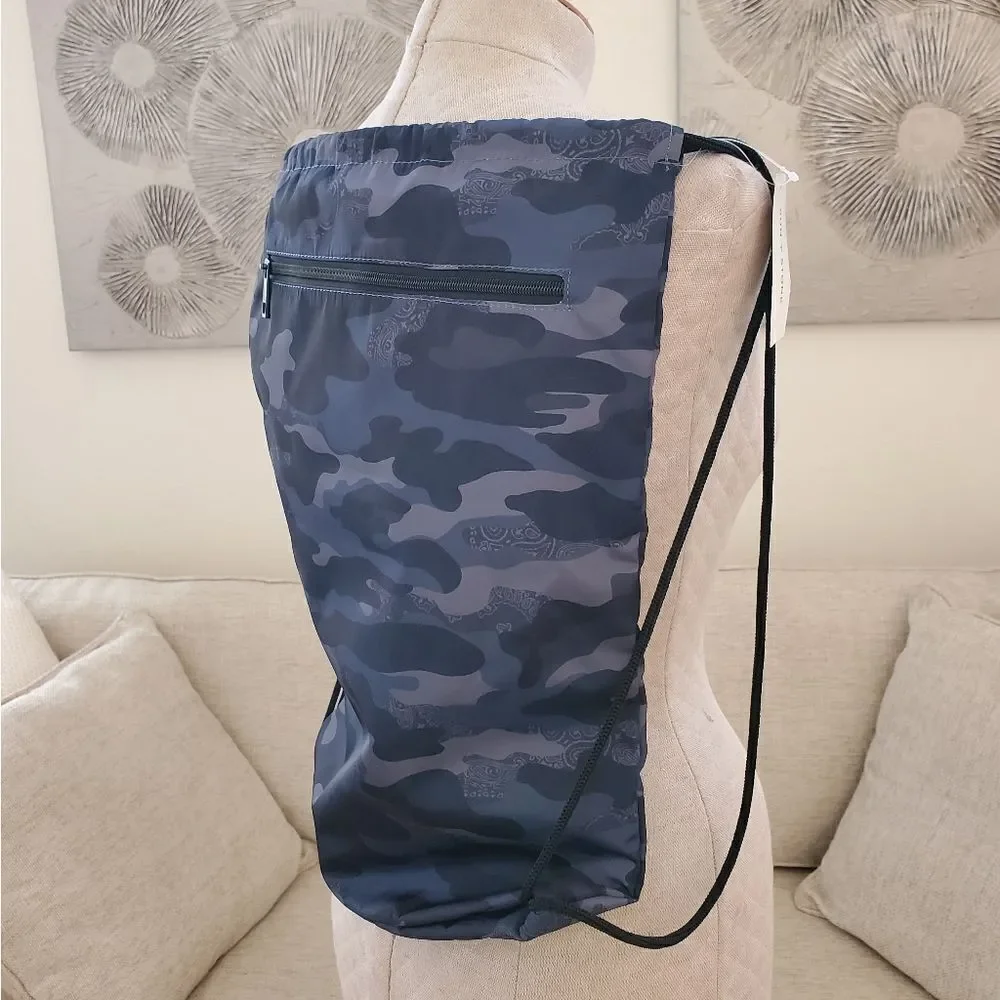 Sun + Stone Men's Camo Drawstring Bag Backpack